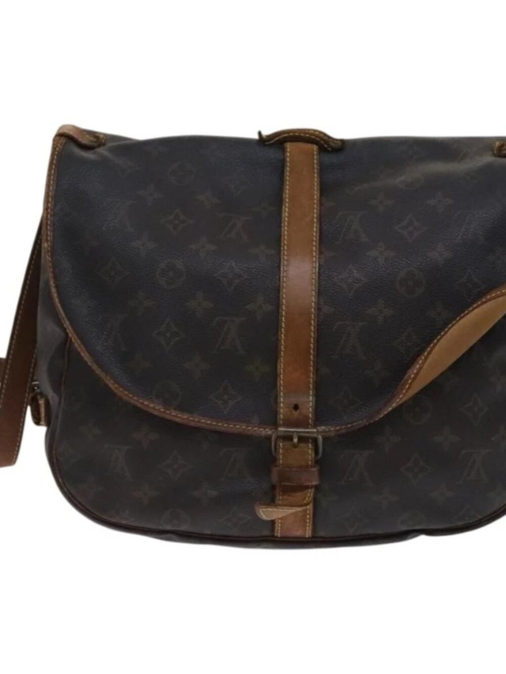 LOUIS VUITTON Monogram Saumur 35 Shoulder Bag M42254 LV Auth hk2284 - Picture 2 of 15